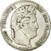 Coin, France, Louis-Philippe, 5 Francs, 1835, Lyon, VF(20-25), Silver, KM:749.4