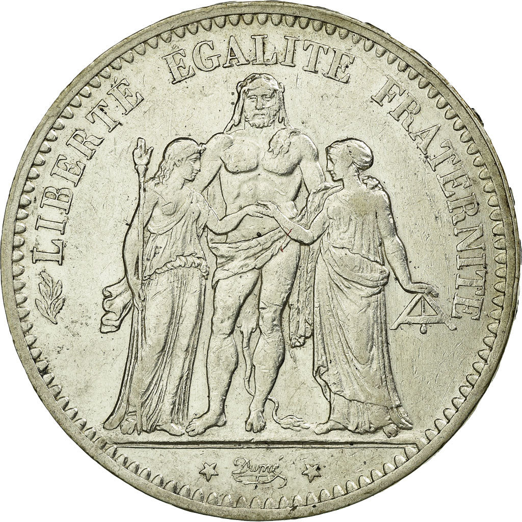 Coin, France, Hercule, 5 Francs, 1875, Paris, AU(50-53), Silver, KM:820.1