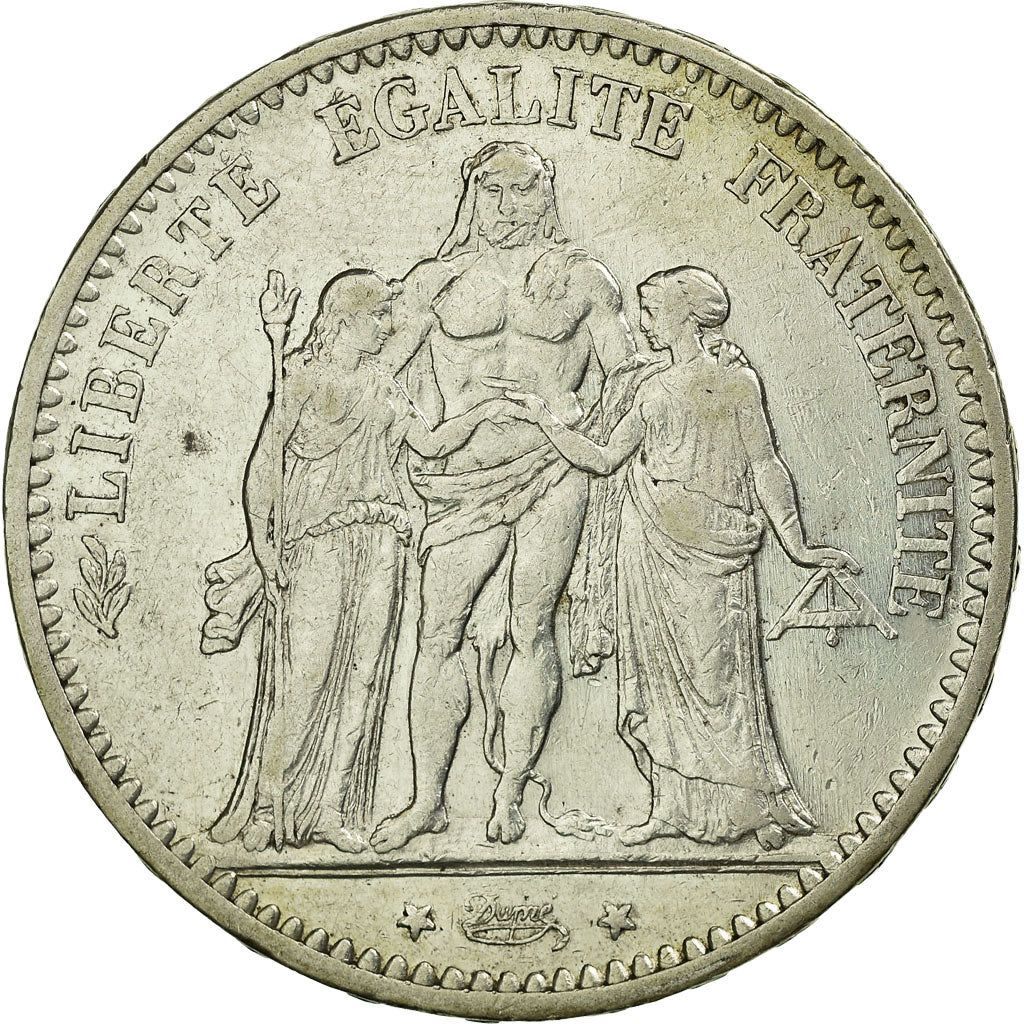 Coin, France, Hercule, 5 Francs, 1874, Paris, AU(50-53), Silver, KM:820.1