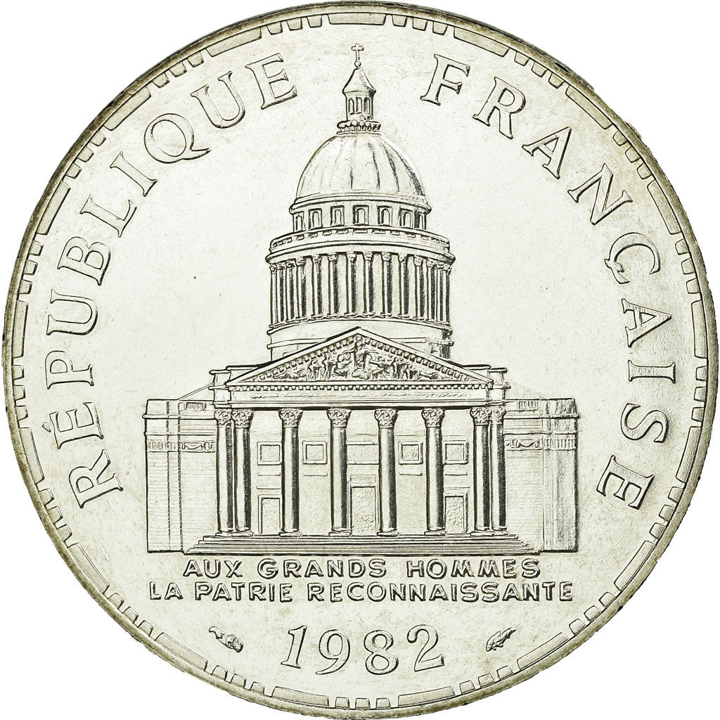 Coin, France, Panthéon, 100 Francs, 1982, Paris, MS(65-70), Silver, KM:951.1
