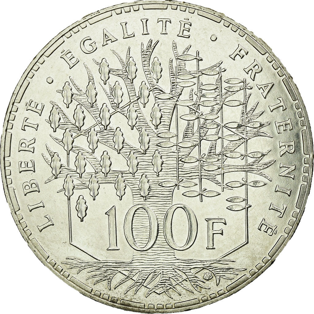Coin, France, Panthéon, 100 Francs, 1982, Paris, MS(65-70), Silver, KM:951.1