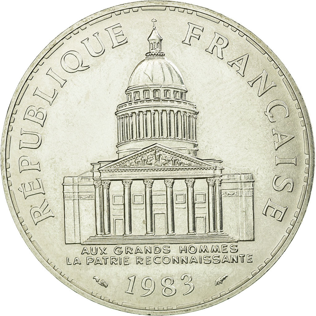 Coin, France, Panthéon, 100 Francs, 1983, Paris, MS(65-70), Silver, KM:951.1