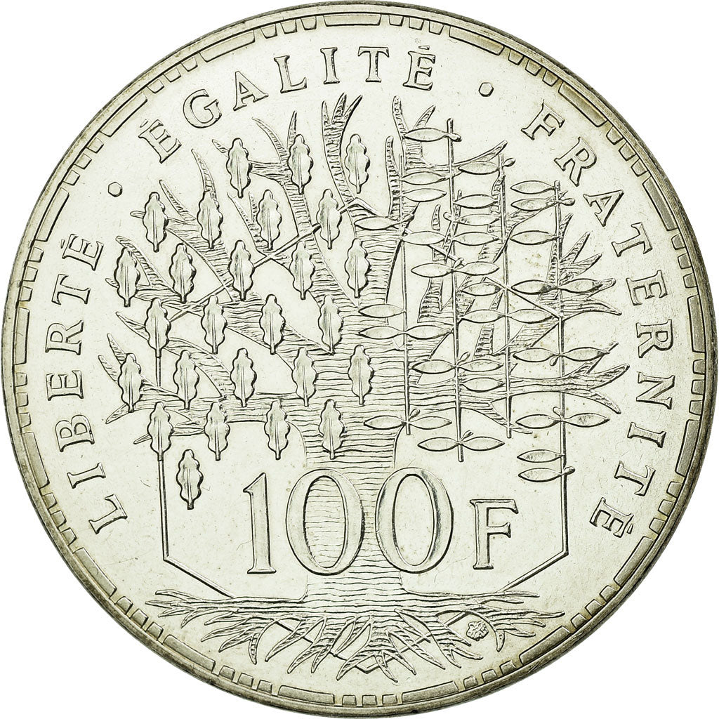 Coin, France, Panthéon, 100 Francs, 1989, Paris, MS(65-70), Silver, KM:951.1