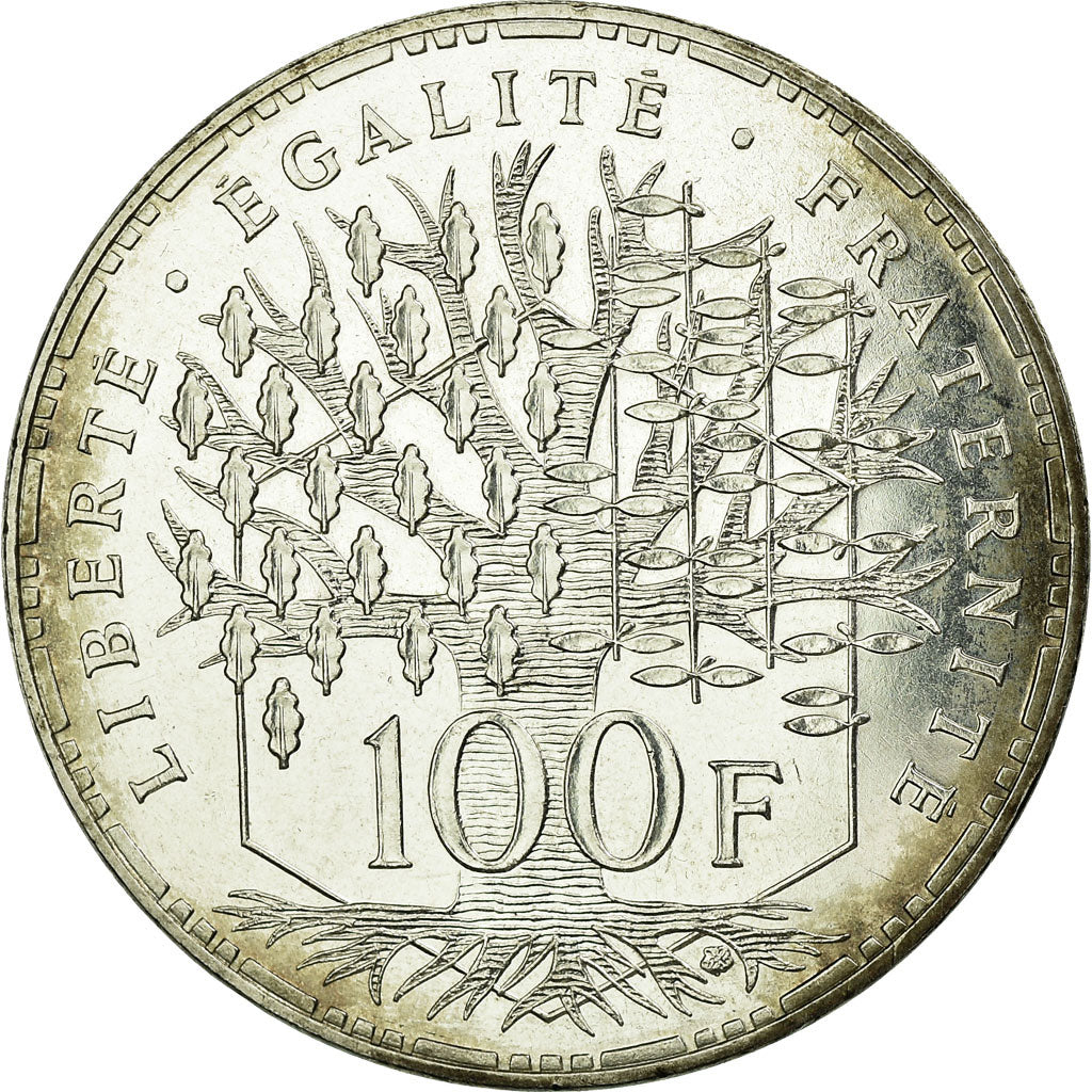 Coin, France, Panthéon, 100 Francs, 1996, Paris, MS(60-62), Silver, KM:951.1