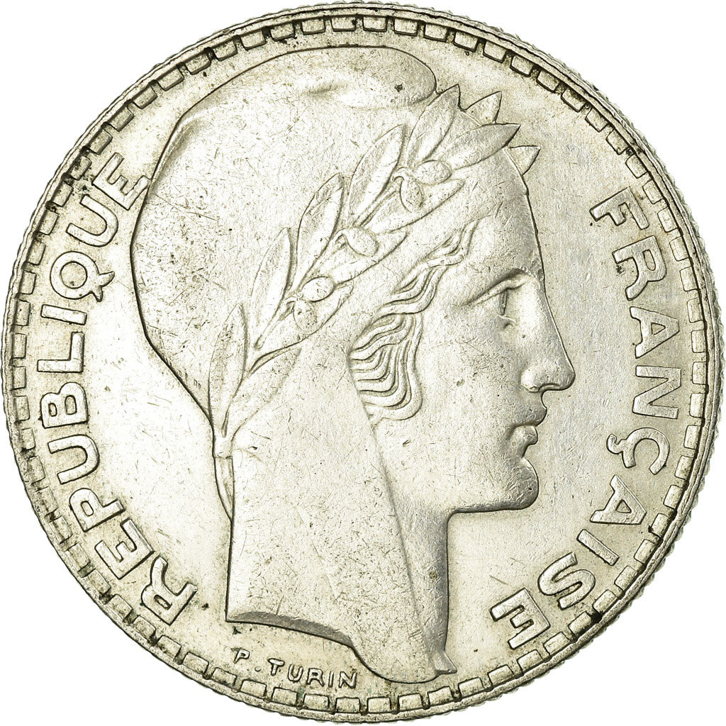 Coin, France, Turin, 10 Francs, 1939, Paris, EF(40-45), Silver, KM:878