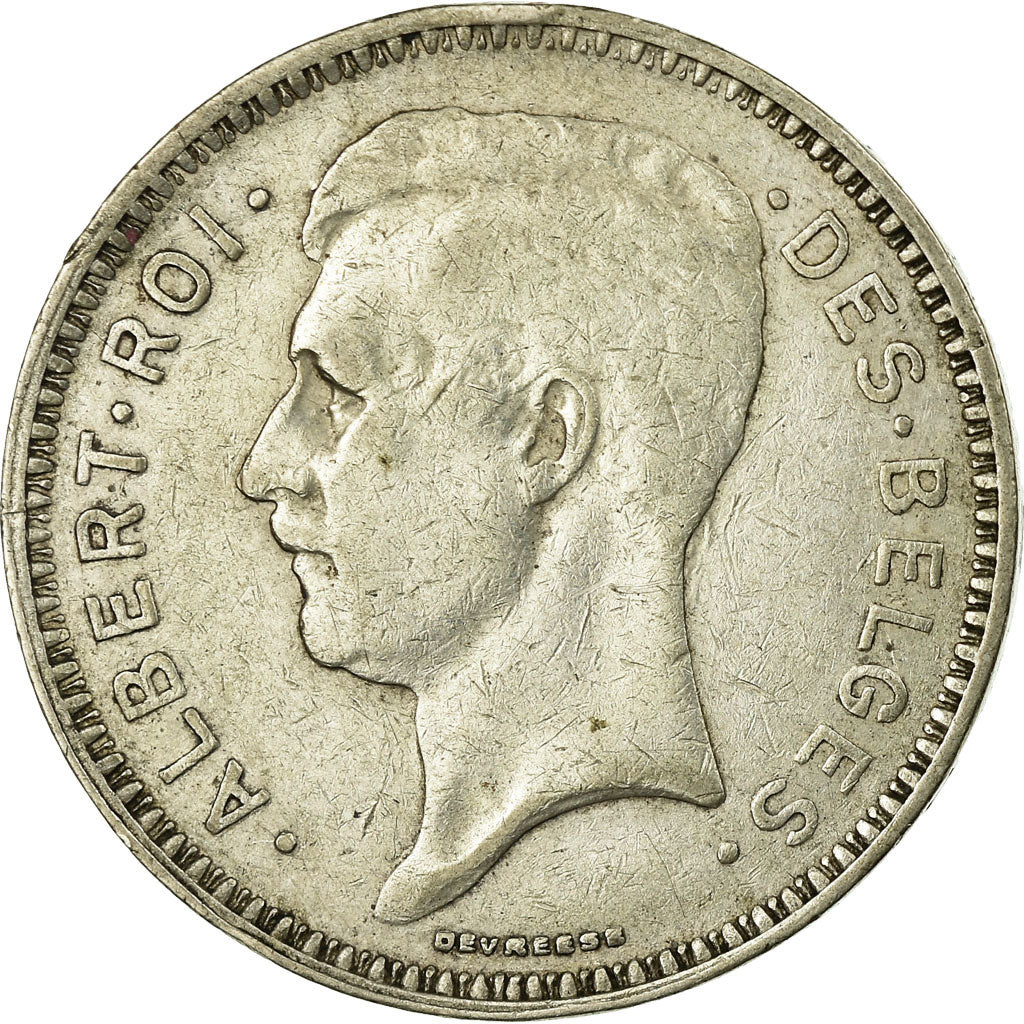 Coin, Belgium, 20 Francs, 20 Frank, 1934, EF(40-45), Silver, KM:103.1