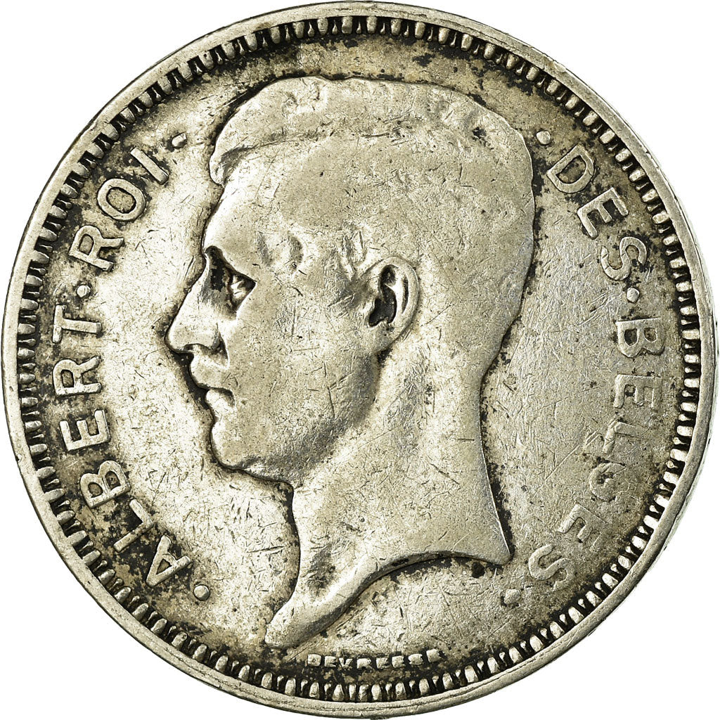 Coin, Belgium, 20 Francs, 20 Frank, 1934, EF(40-45), Silver, KM:103.1