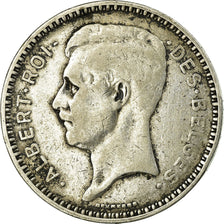 Coin, Belgium, 20 Francs, 20 Frank, 1934, EF(40-45), Silver, KM:103.1