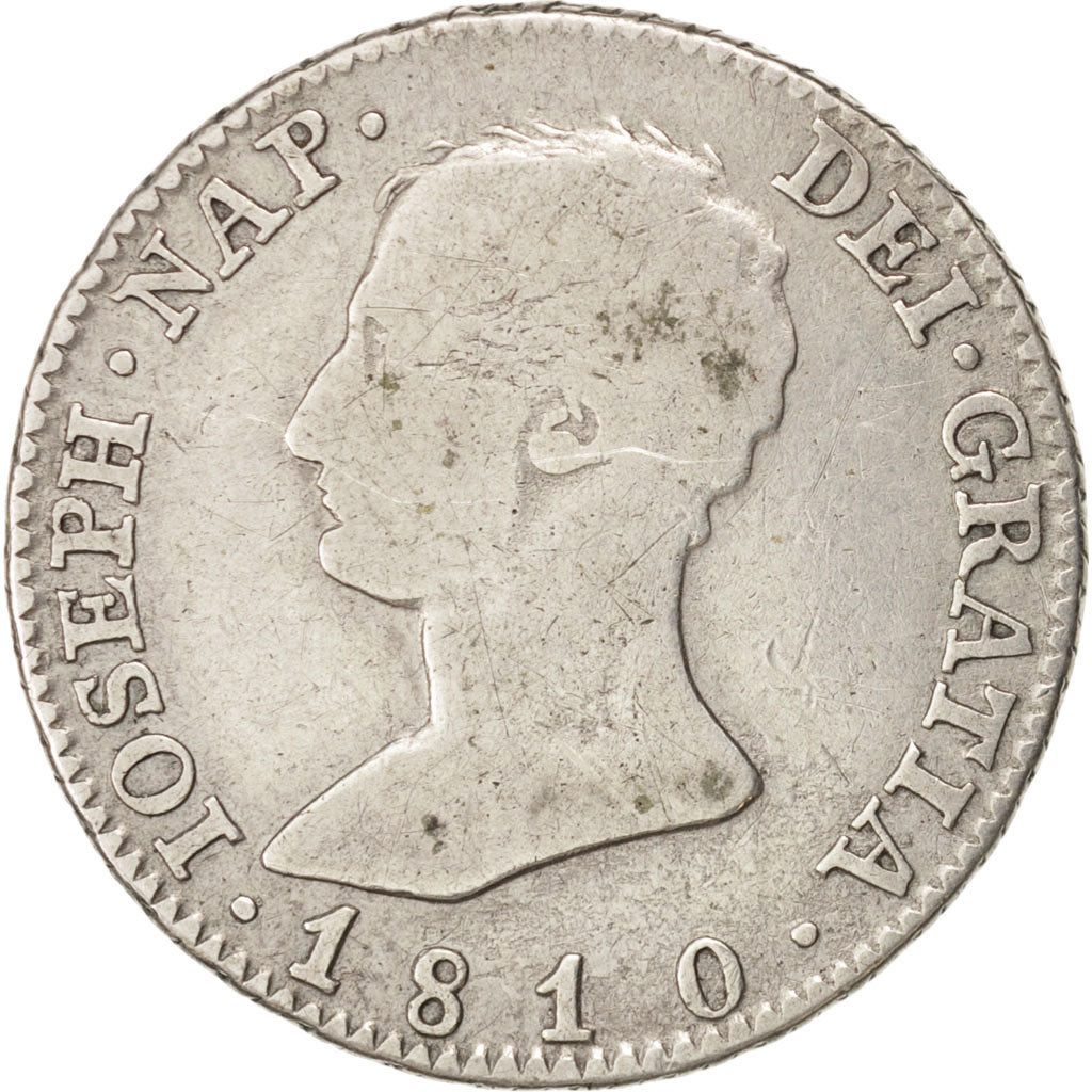 SPAIN, 4 Reales, 1810, Madrid, KM #540.1, VF(30-35), Silver, 5.72