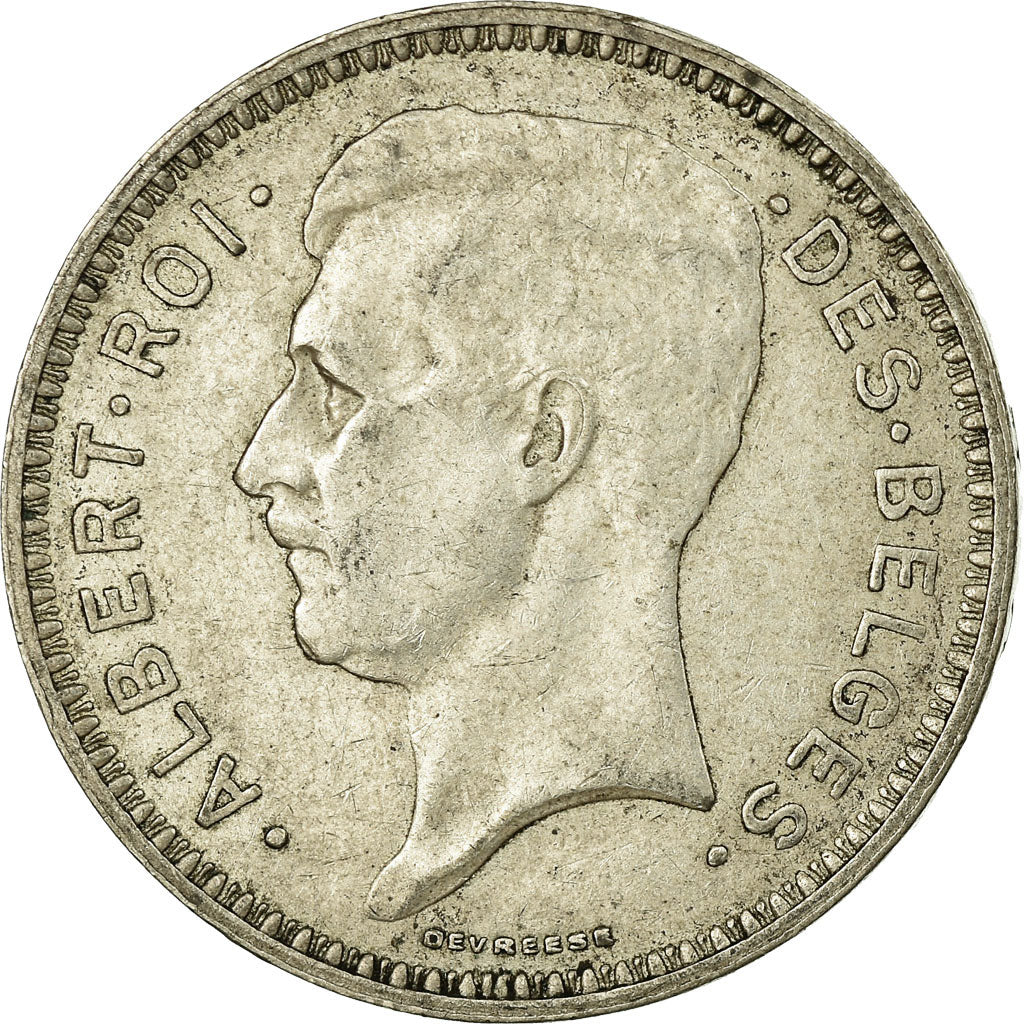 Coin, Belgium, 20 Francs, 20 Frank, 1934, EF(40-45), Silver, KM:103.1
