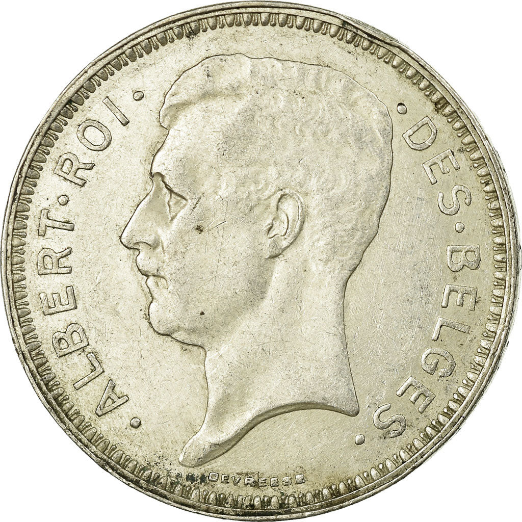 Coin, Belgium, 20 Francs, 20 Frank, 1934, EF(40-45), Silver, KM:103.1