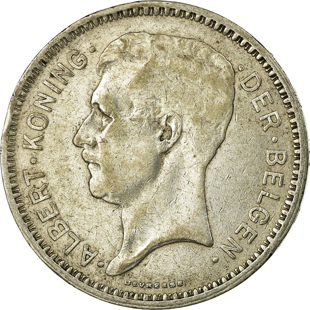 Coin, Belgium, 20 Francs, 20 Frank, 1934, EF(40-45), Silver, KM:104.1