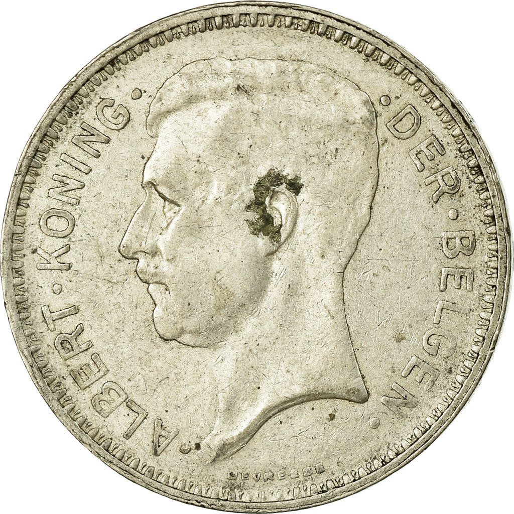 Coin, Belgium, 20 Francs, 20 Frank, 1934, EF(40-45), Silver, KM:104.1