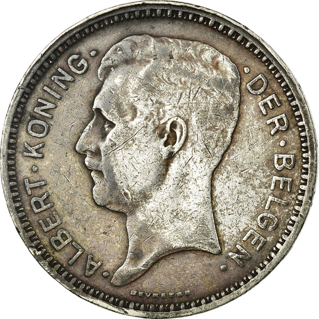 Coin, Belgium, 20 Francs, 20 Frank, 1934, EF(40-45), Silver, KM:104.1