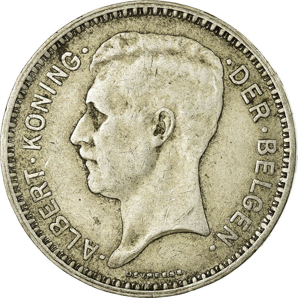 Coin, Belgium, 20 Francs, 20 Frank, 1934, EF(40-45), Silver, KM:104.1