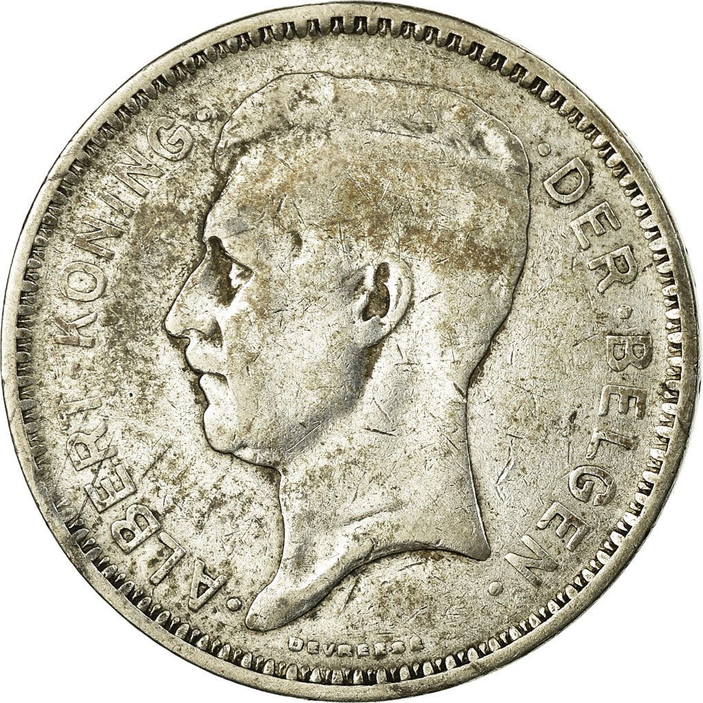 Coin, Belgium, 20 Francs, 20 Frank, 1934, EF(40-45), Silver, KM:104.1