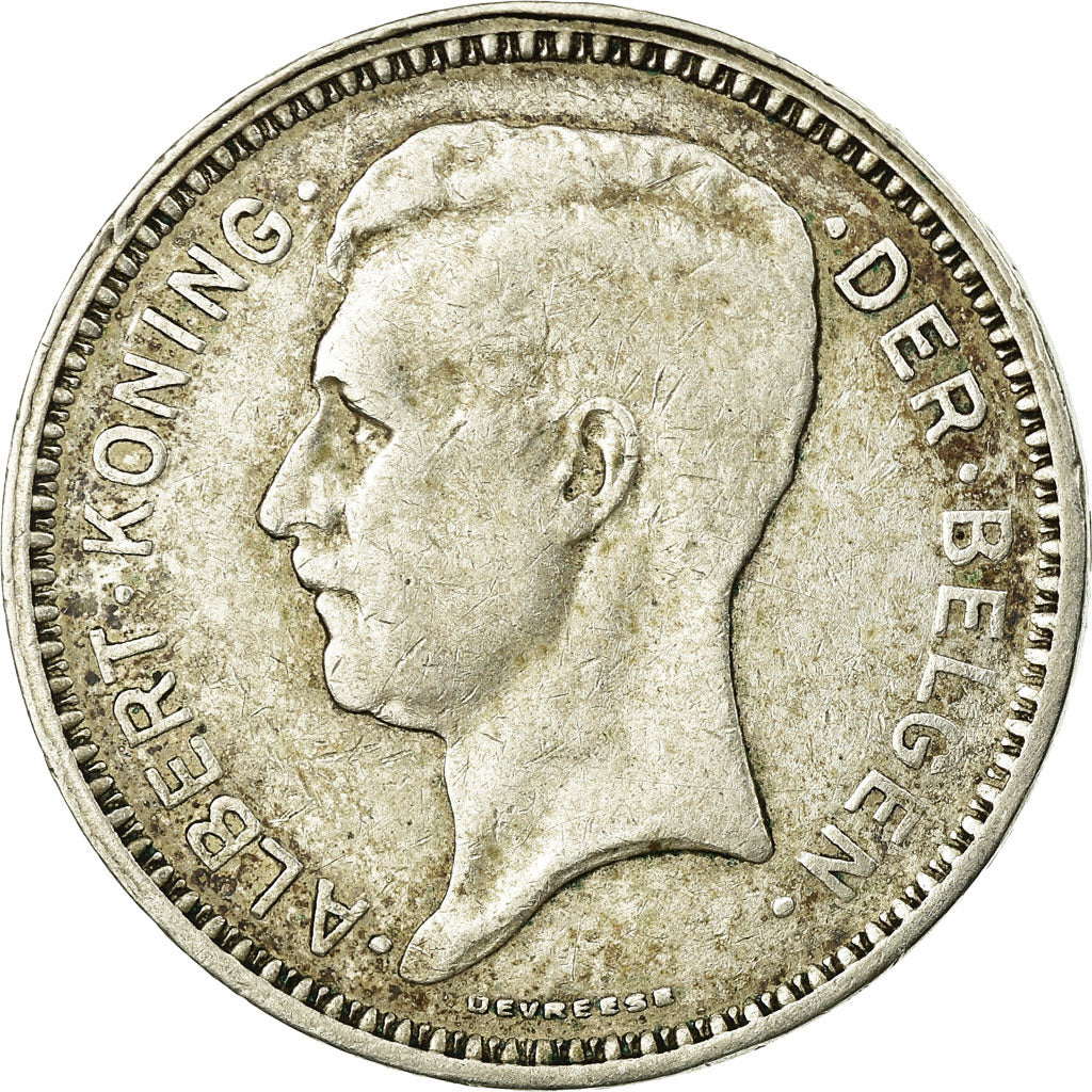 Coin, Belgium, 20 Francs, 20 Frank, 1934, EF(40-45), Silver, KM:104.1