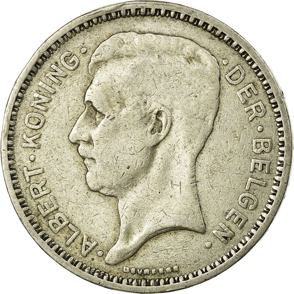 Coin, Belgium, 20 Francs, 20 Frank, 1934, EF(40-45), Silver, KM:104.1