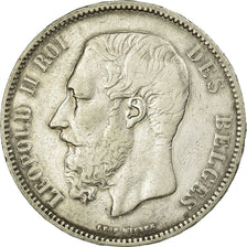 Coin, Belgium, Leopold II, 5 Francs, 5 Frank, 1867, VF(30-35), Silver, KM:24