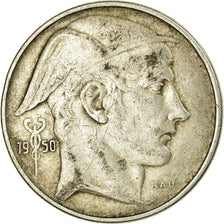 Coin, Belgium, 20 Francs, 20 Frank, 1950, EF(40-45), Silver, KM:140.1