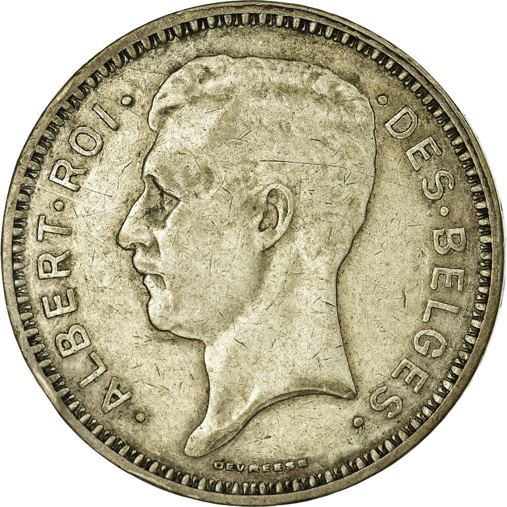 Coin, Belgium, 20 Francs, 20 Frank, 1934, EF(40-45), Silver, KM:103.1