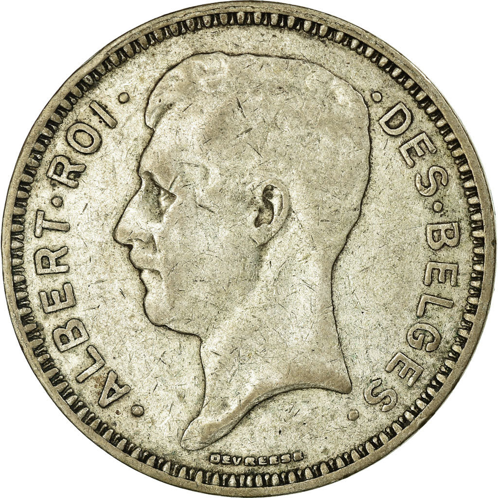 Coin, Belgium, 20 Francs, 20 Frank, 1934, EF(40-45), Silver, KM:103.1