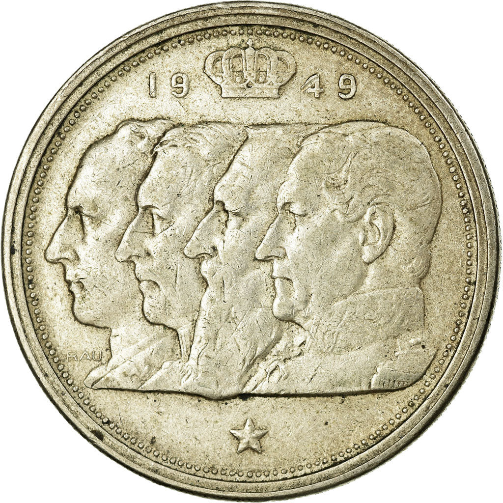 Coin, Belgium, 100 Francs, 100 Frank, 1949, EF(40-45), Silver, KM:139.1