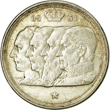 Coin, Belgium, 100 Francs, 100 Frank, 1951, EF(40-45), Silver, KM:139.1