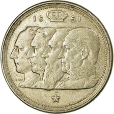 Coin, Belgium, 100 Francs, 100 Frank, 1951, EF(40-45), Silver, KM:139.1