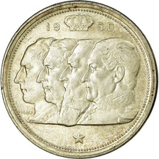 Moneta, Belgia, 100 Francs, 100 Frank, 1950, AU(50-53), Srebro, KM:138.1