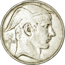 Coin, Belgium, 50 Francs, 50 Frank, 1948, EF(40-45), Silver, KM:137