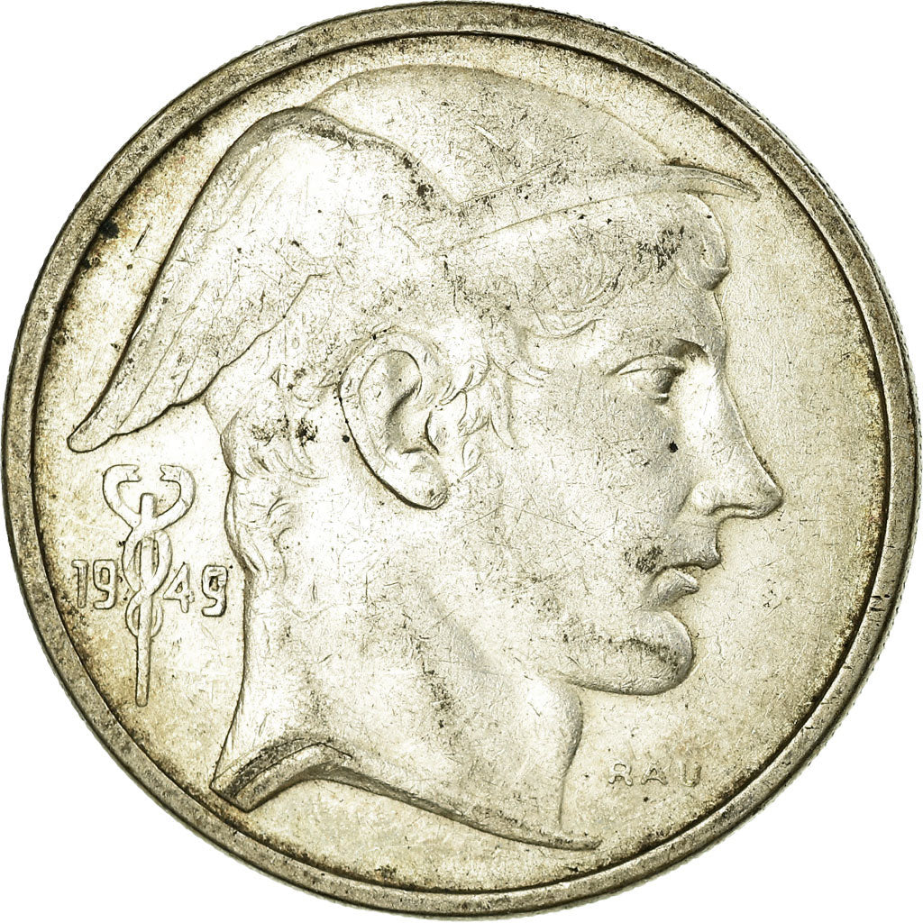Coin, Belgium, 50 Francs, 50 Frank, 1949, EF(40-45), Silver, KM:136.1