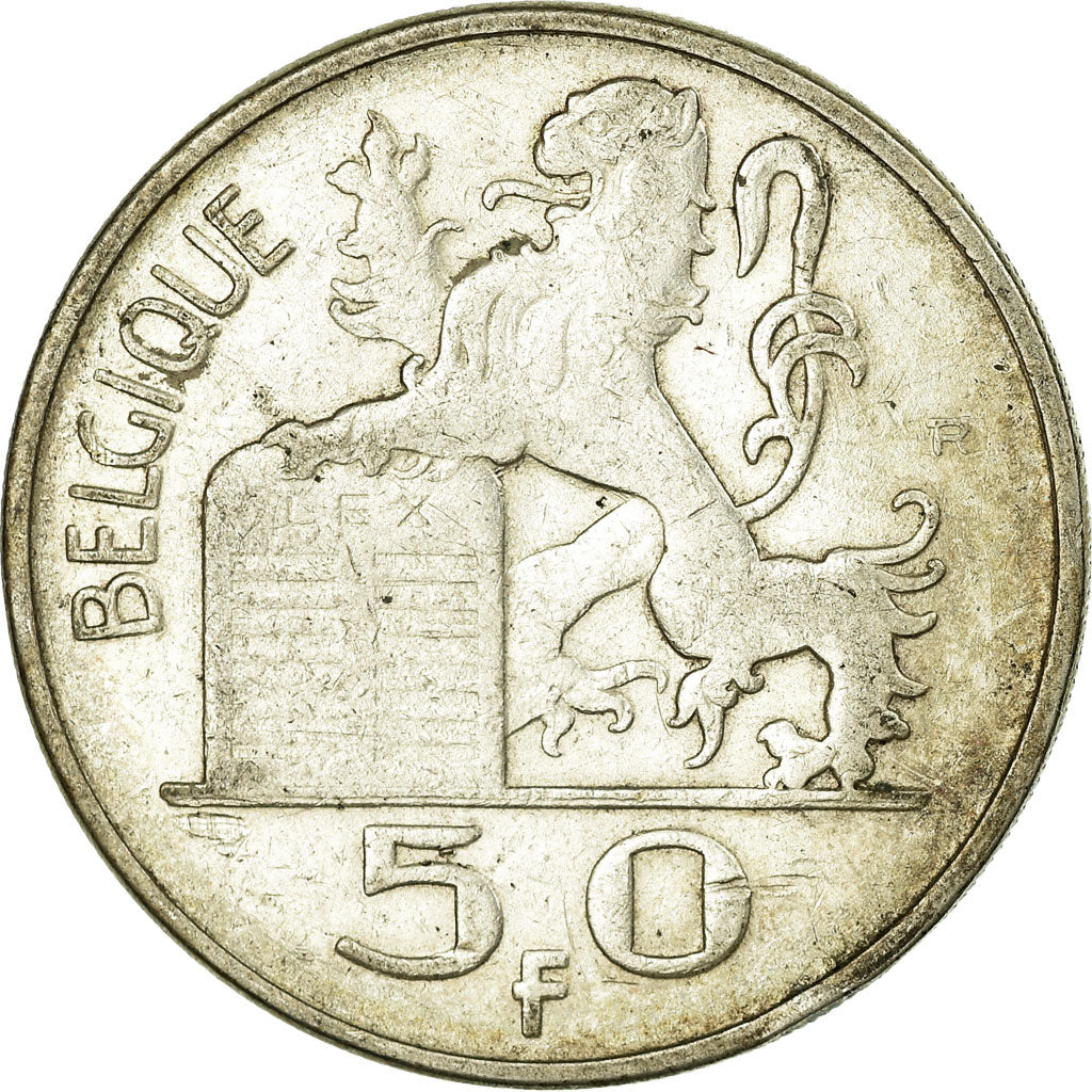 Coin, Belgium, 50 Francs, 50 Frank, 1949, EF(40-45), Silver, KM:136.1
