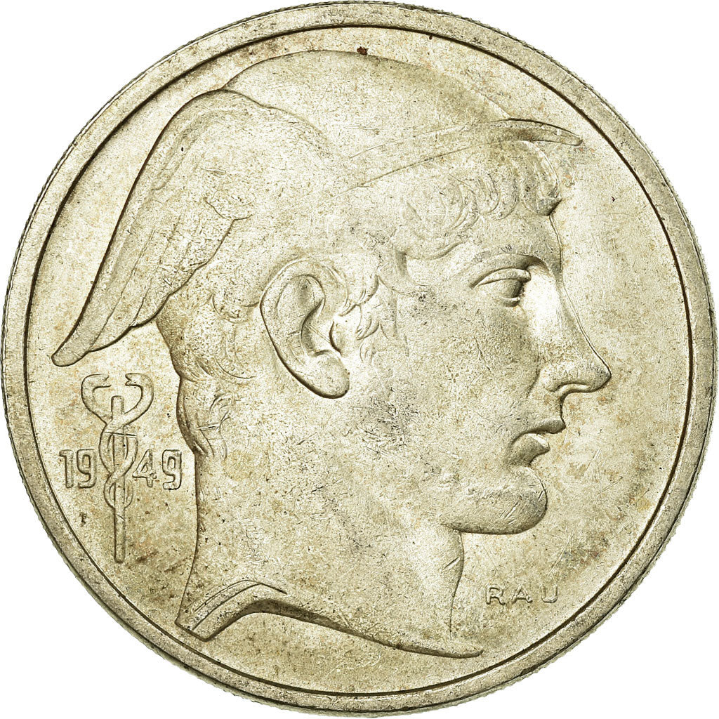 Coin, Belgium, 50 Francs, 50 Frank, 1949, EF(40-45), Silver, KM:136.1
