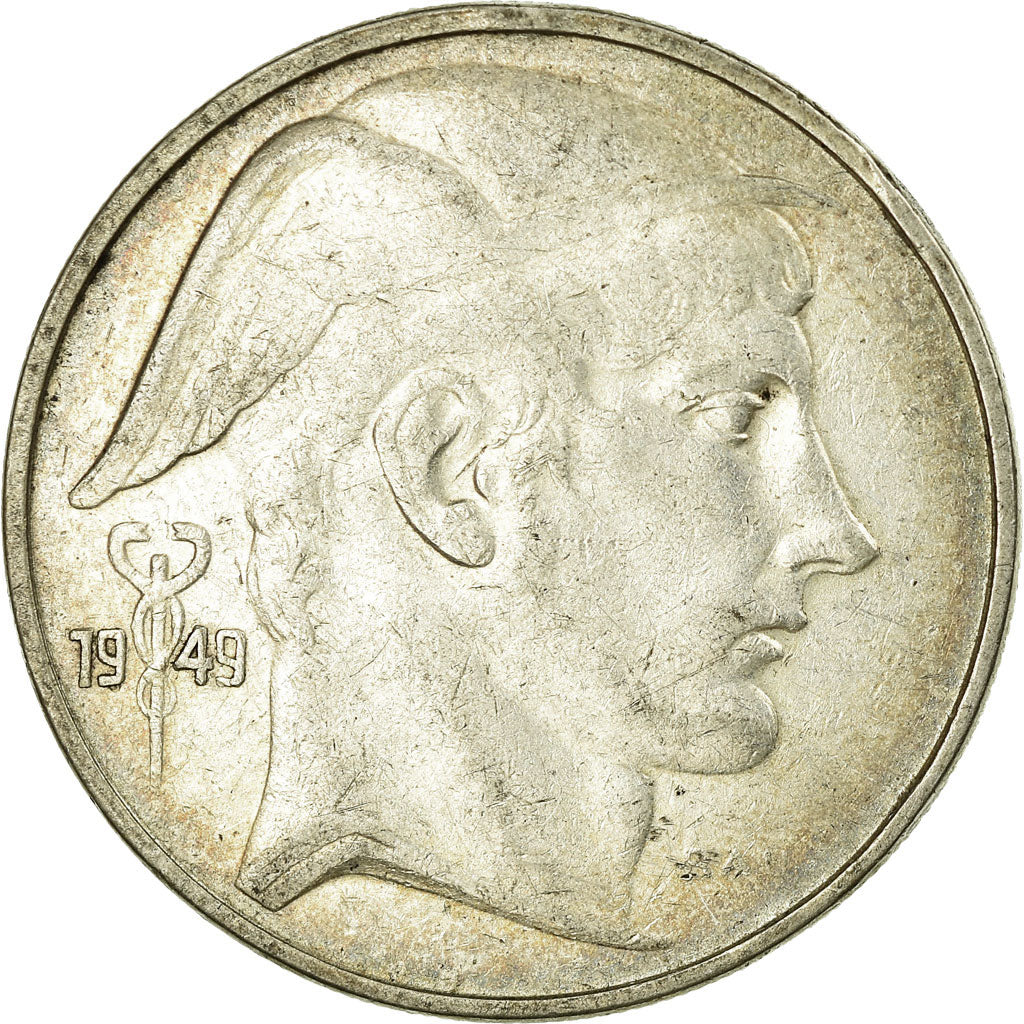 Coin, Belgium, 20 Francs, 20 Frank, 1949, EF(40-45), Silver, KM:140.1