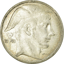 Moneta, Belgia, 20 Francs, 20 Frank, 1949, EF(40-45), Srebro, KM:140.1