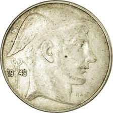 Coin, Belgium, 20 Francs, 20 Frank, 1949, EF(40-45), Silver, KM:141.1