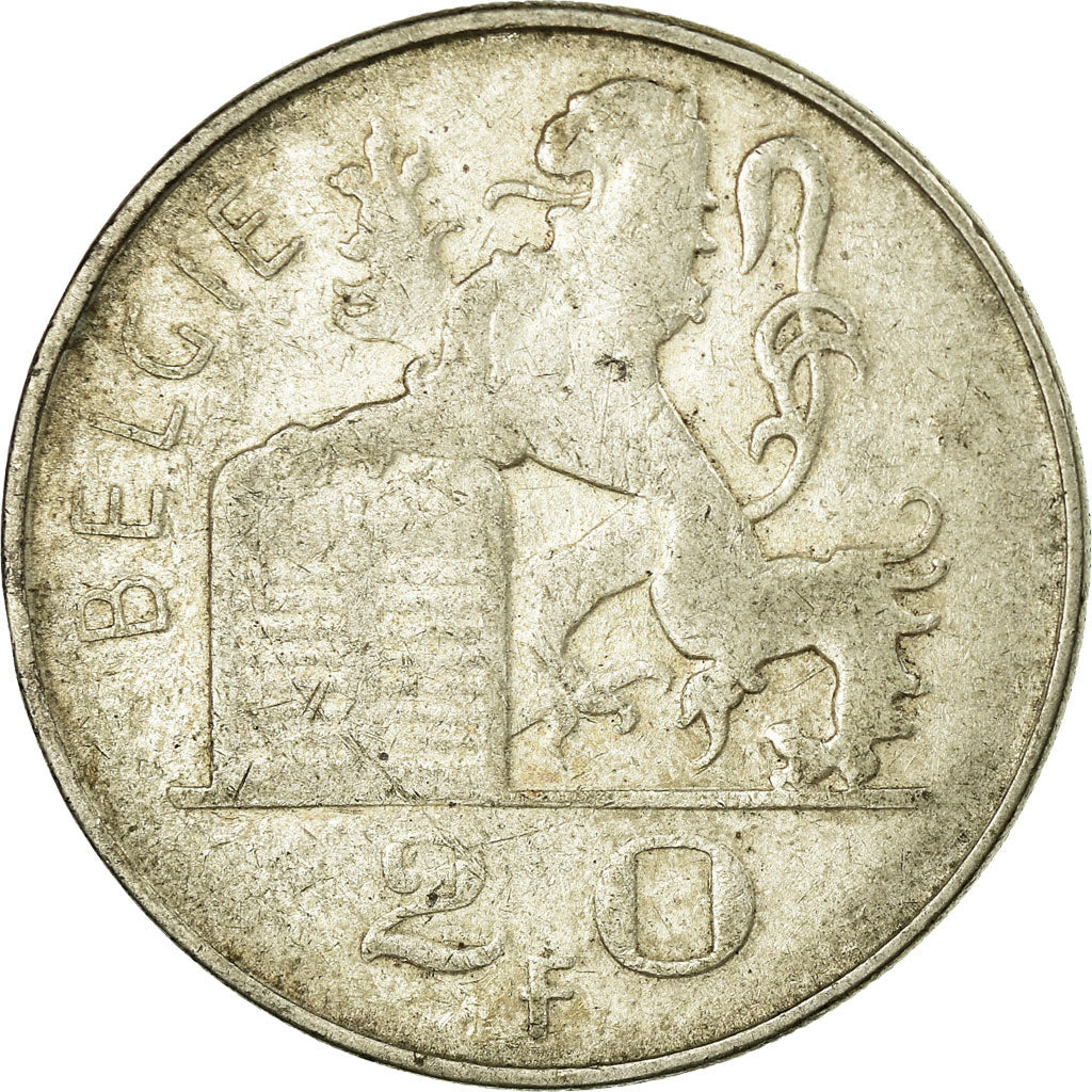 Coin, Belgium, 20 Francs, 20 Frank, 1949, EF(40-45), Silver, KM:141.1