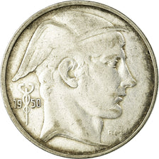 Moneda, Bélgica, 20 Francs, 20 Frank, 1950, MBC, Plata, KM:140.1