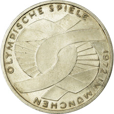 Coin, GERMANY - FEDERAL REPUBLIC, 10 Mark, 1972, Stuttgart, AU(50-53),KM 131