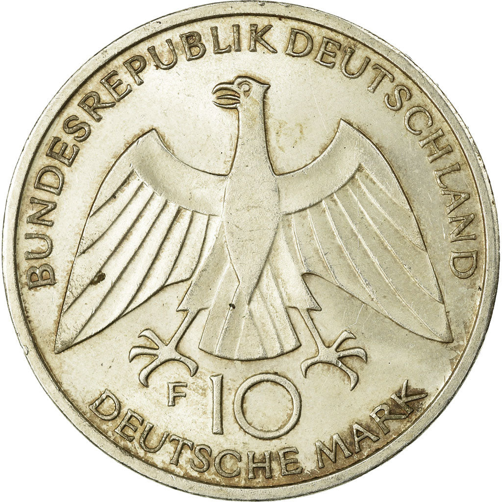 Munten, Federale Duitse Republiek, 10 Mark, 1972, Stuttgart, ZF+, Zilver, KM:131