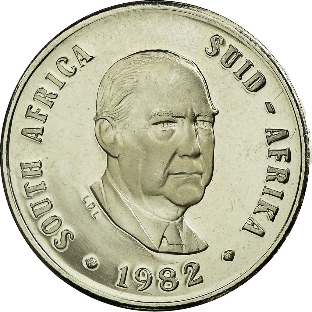 Coin, South Africa, 10 Cents, 1982, Proof, MS(65-70), Nickel, KM:112