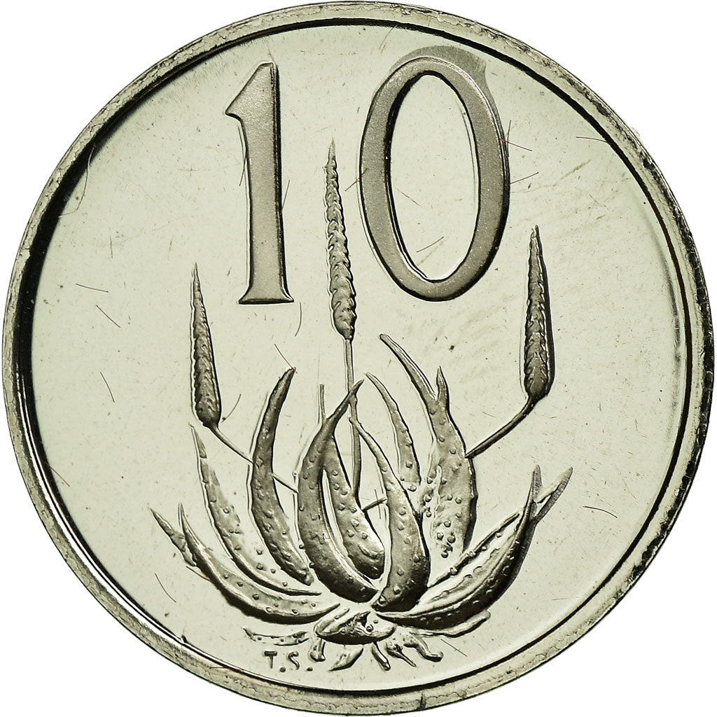 Coin, South Africa, 10 Cents, 1982, Proof, MS(65-70), Nickel, KM:112