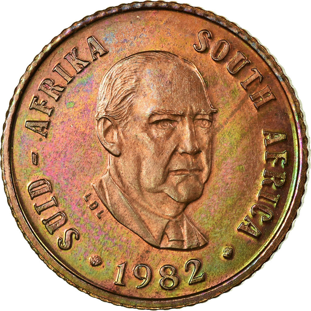 Coin, South Africa, Cent, 1982, Proof, MS(65-70), Bronze, KM:109