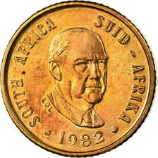Coin, South Africa, 1/2 Cent, 1982, Proof, MS(65-70), Bronze, KM:108