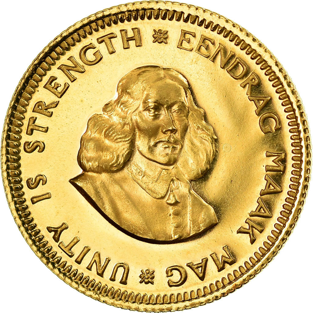 Coin, South Africa, Rand, 1982, Proof, MS(65-70), Gold, KM:63