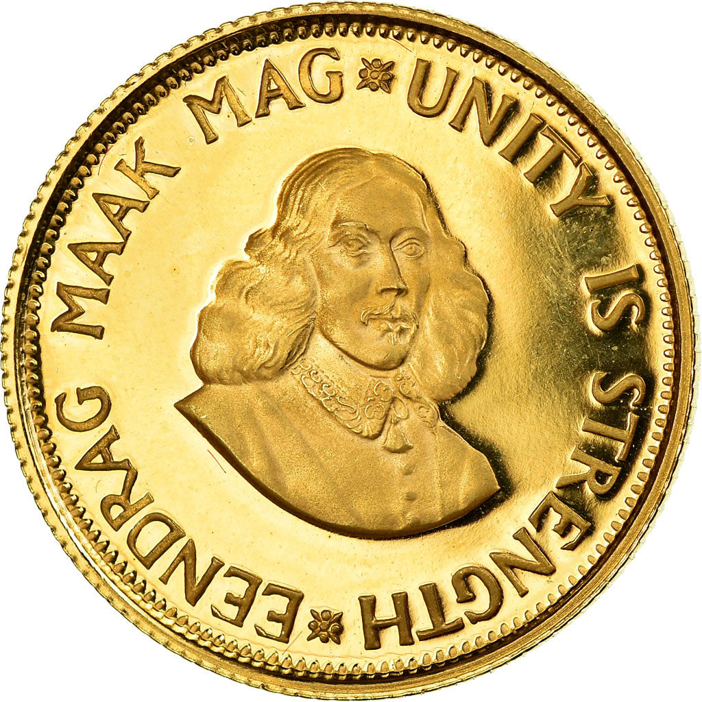 Coin, South Africa, 2 Rand, 1982, Proof, MS(65-70), Gold, KM:64