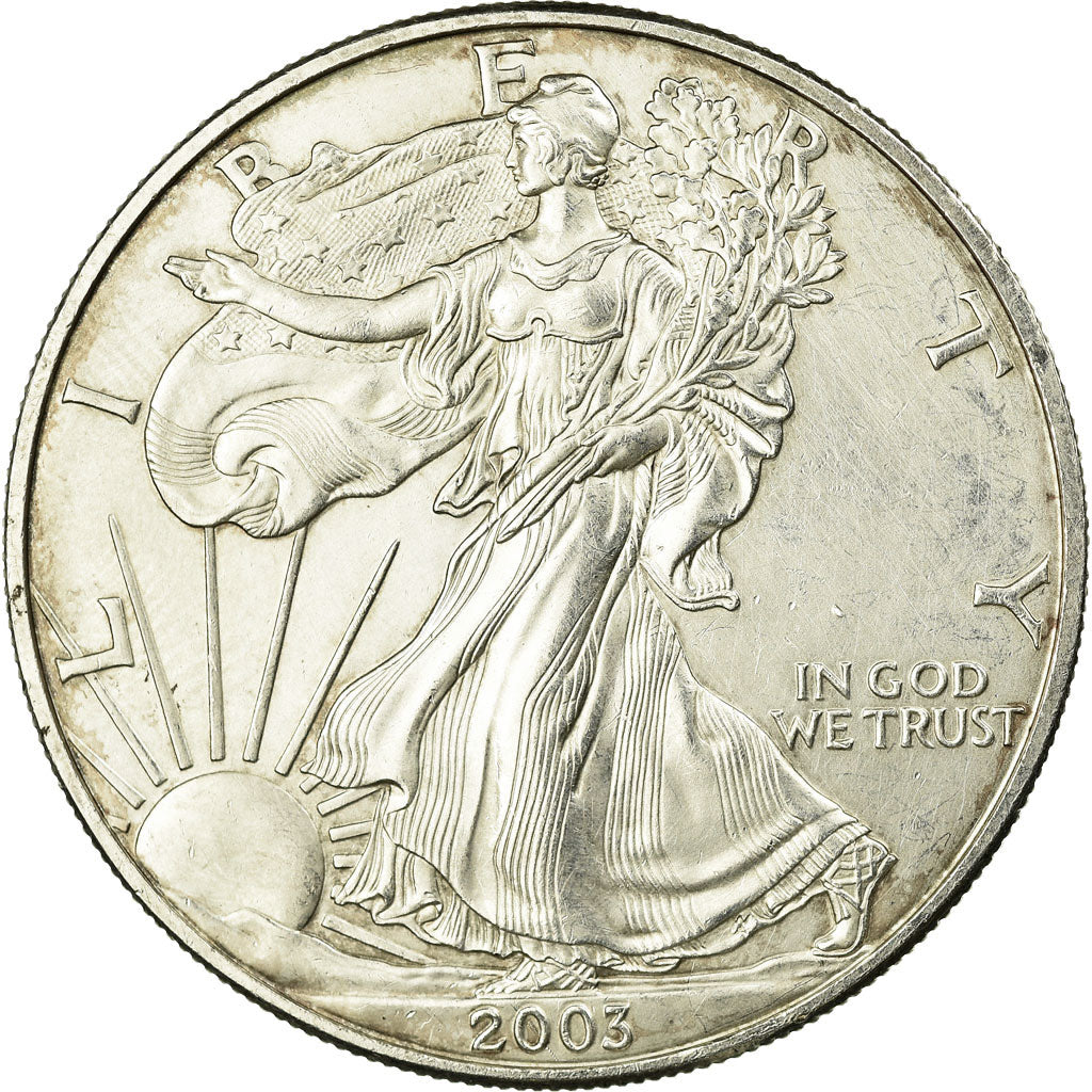 Coin, United States, Dollar, 2003,U.S. Mint,Philadelphia,AU(50-53),Silver,KM 273