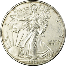 Coin, United States, Dollar, 2003,U.S. Mint,Philadelphia,AU(50-53),Silver,KM 273