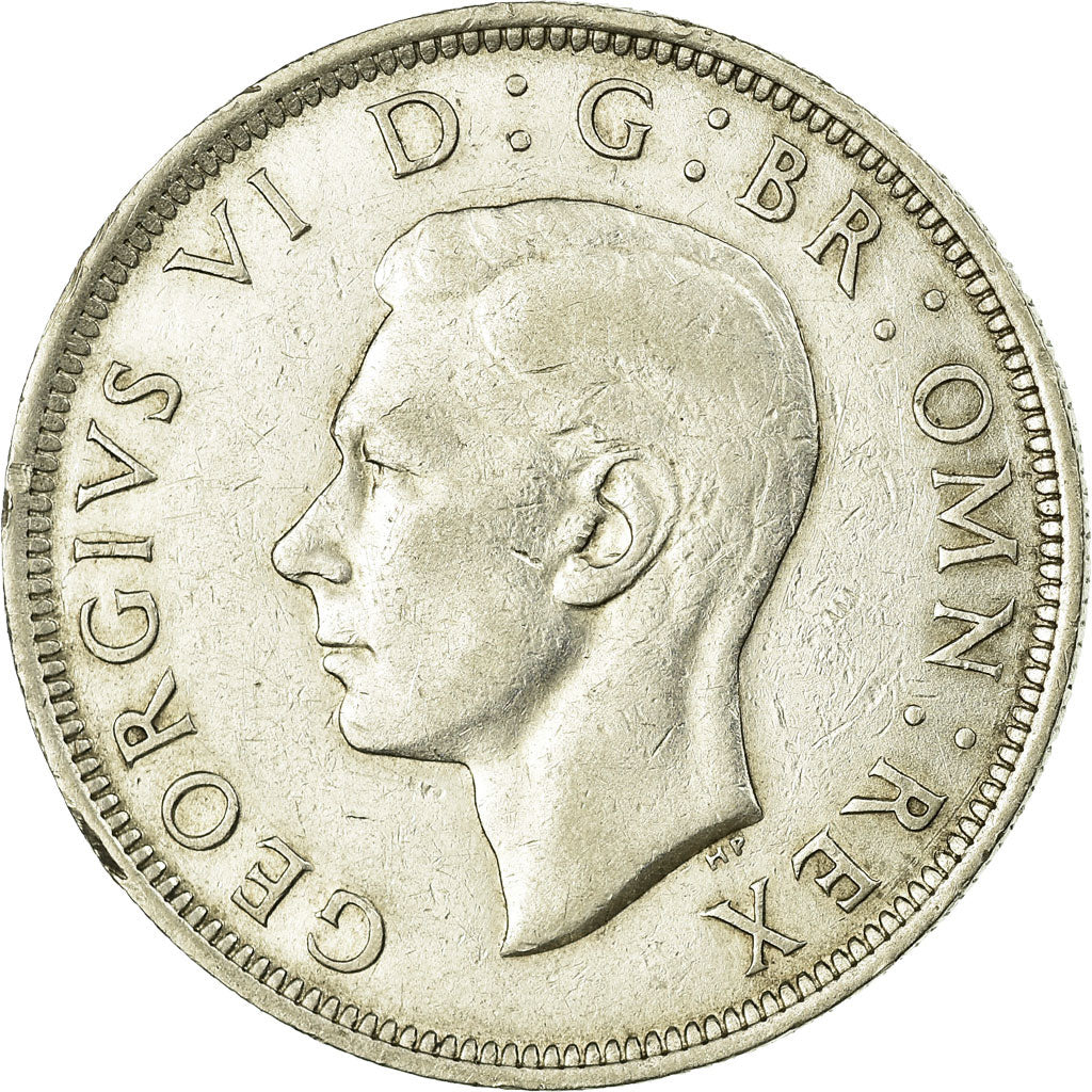 Coin, Great Britain, George VI, 1/2 Crown, 1942, AU(50-53), Silver, KM:856